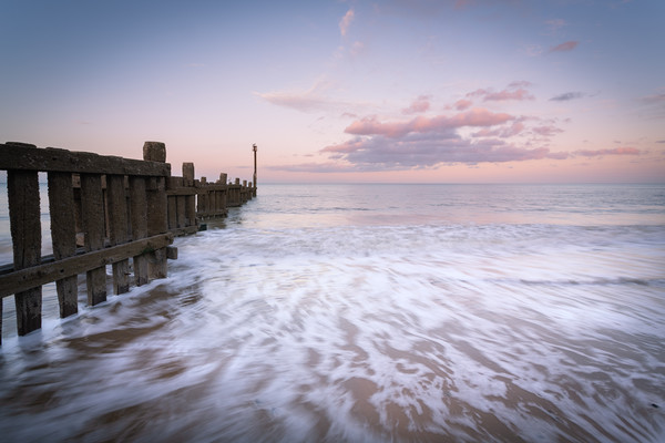 Last Light Overstrand Picture Board by Simon Wrigglesworth