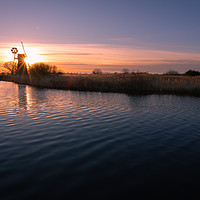 Buy canvas prints of Norfolk Sunset by Simon Wrigglesworth