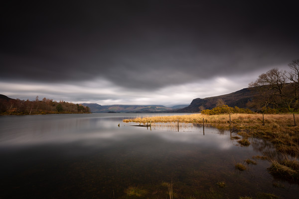 Darkness over Derwentwater Picture Board by Simon Wrigglesworth