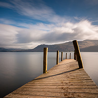 Buy canvas prints of Wooden Jetty by Simon Wrigglesworth