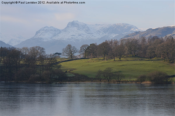 1. Loughrigg Tarn (Winter) Picture Board by Paul Leviston