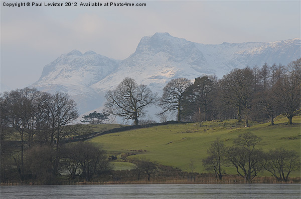 3. Loughrigg Tarn (Winter) Picture Board by Paul Leviston