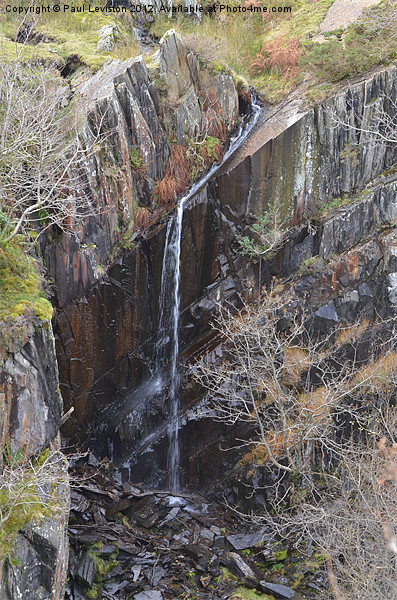  Walna Scar Waterfall Picture Board by Paul Leviston