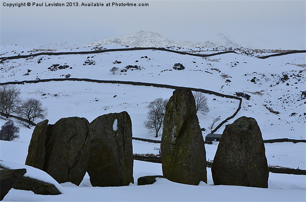 Swinside Stone Circle (Winter) Picture Board by Paul Leviston