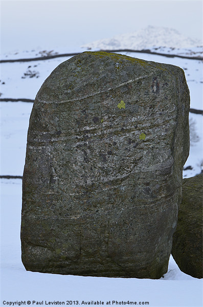 Lone Stone (Winter) Picture Board by Paul Leviston