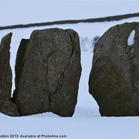 Buy canvas prints of  Swinside Stone Circle (Winter) by Paul Leviston