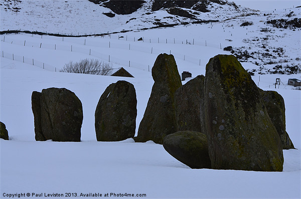Swinside Stone Circle (Winter) Picture Board by Paul Leviston