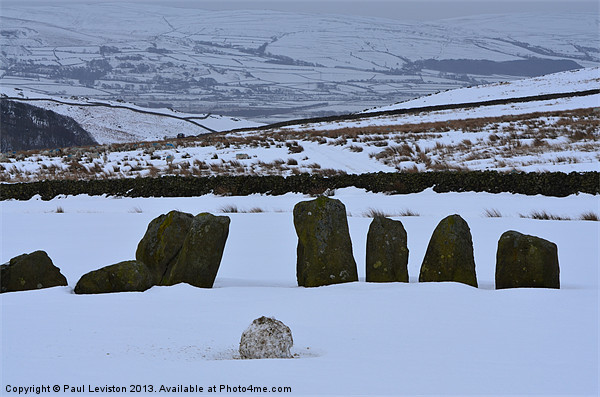  Swinside Stone Circle (Winter) Picture Board by Paul Leviston