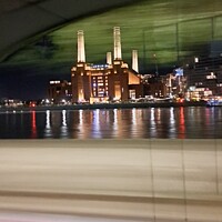 Buy canvas prints of Battersea by night by Will Black