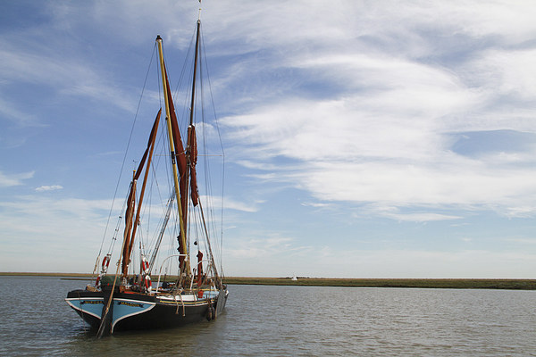  Barge on the Alde Picture Board by Will Black