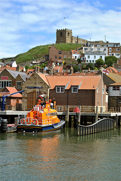The Whitby Lifeboat Picture Board by graham young