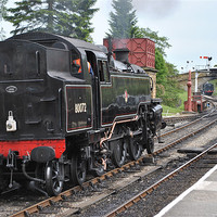 Buy canvas prints of Steam Train at Goathland by graham young