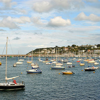 Buy canvas prints of The Outer Harbour at Brixham by graham young