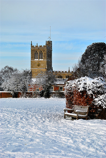 Winter in Wingrave Picture Board by graham young
