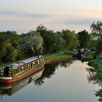 Buy canvas prints of Dawn on the Tardebigge Flight by graham young