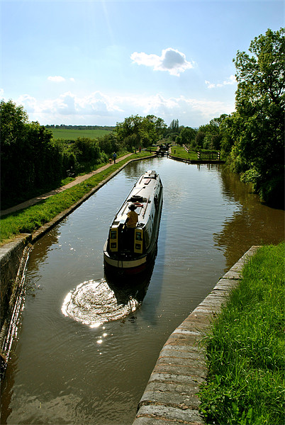 Exiting the Lock on the Droitwich Canal Picture Board by graham young