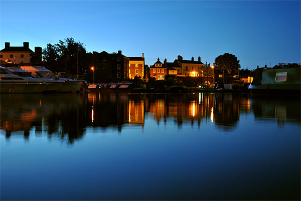 Stourport On Severn at Dusk Picture Board by graham young