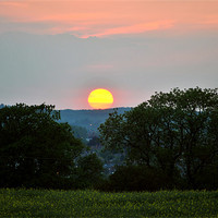 Buy canvas prints of Bromsgrove Sunset by graham young