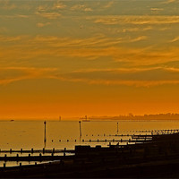Buy canvas prints of Littlehampton Sunset by graham young