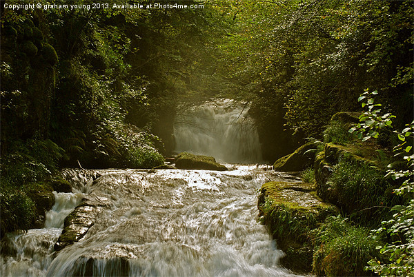 Watersmeet Falls Picture Board by graham young