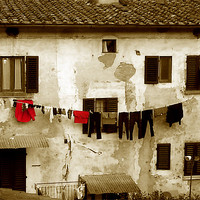 Buy canvas prints of Italian Laundry 2 by graham young