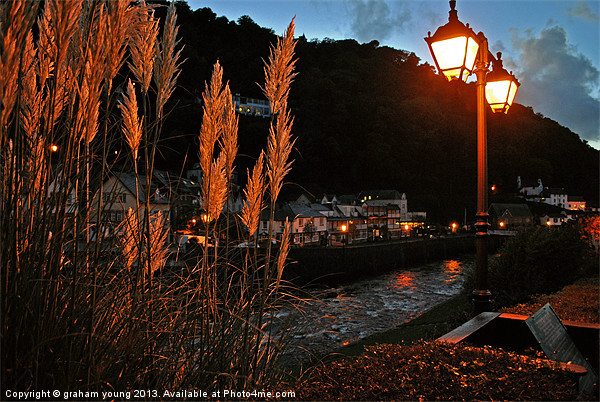 Lynmouth by Lamplight Picture Board by graham young