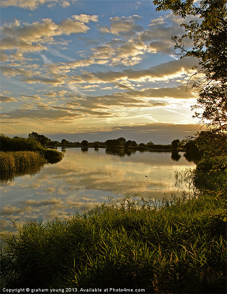 Marsworth Sunset Picture Board by graham young