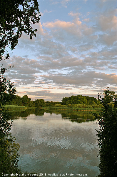 Marsworth Sunset Picture Board by graham young