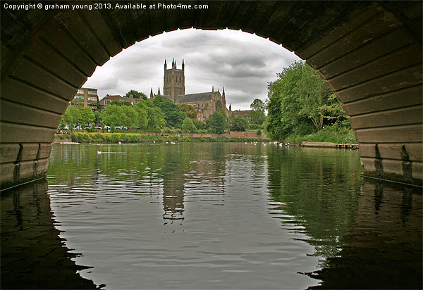 Worcester Cathedral Picture Board by graham young
