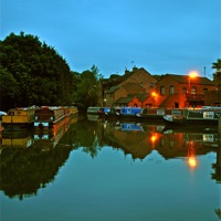 Buy canvas prints of Worcester Marina by graham young