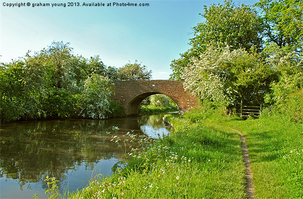 Newhouse Farm Bridge Picture Board by graham young