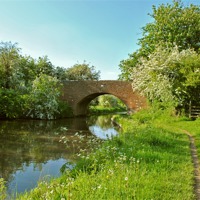 Buy canvas prints of Newhouse Farm Bridge by graham young