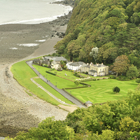 Buy canvas prints of The Manor House, Lynmouth by graham young
