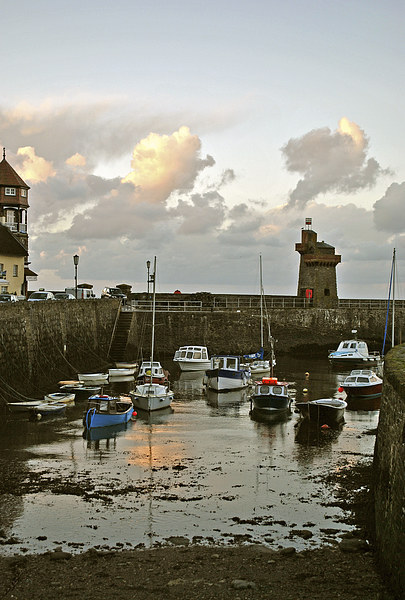 Lynmouth Harbour Picture Board by graham young