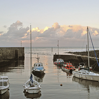 Buy canvas prints of Evening Light at Lynmouth by graham young