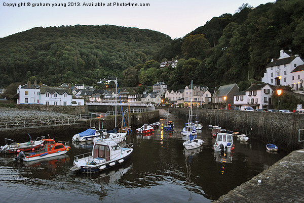 Evening Time at Lynmouth Picture Board by graham young