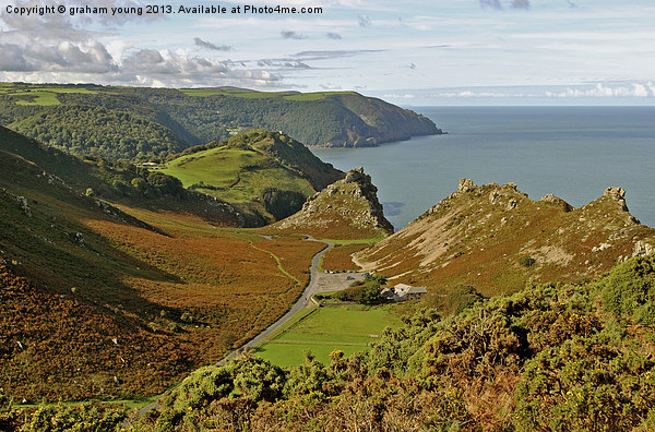 Valley of Rocks Picture Board by graham young