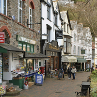 Buy canvas prints of  The Street, Lynmouth by graham young