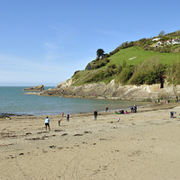 Buy canvas prints of Combe Martin Beach  by graham young