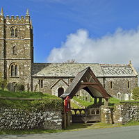 Buy canvas prints of St Brendans Church, Brendon  by graham young