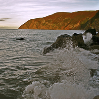 Buy canvas prints of High Tide on The Foreland  by graham young