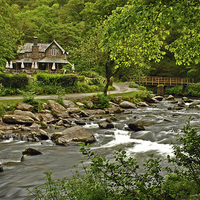 Buy canvas prints of Watersmeet Lodge  by graham young