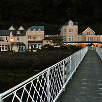 Buy canvas prints of The Bath Hotel, Lynmouth  by graham young
