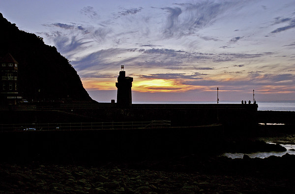 Lynmouth Sunset  Picture Board by graham young