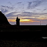 Buy canvas prints of Lynmouth Sunset  by graham young