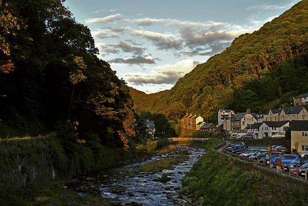 The East Lyn at Lynmouth  Picture Board by graham young