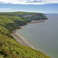 Buy canvas prints of From Countisbury to Lynmouth  by graham young