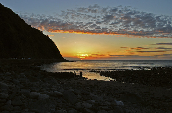 Sunset at Lynmouth  Picture Board by graham young