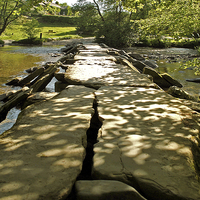 Buy canvas prints of Tarr Steps  by graham young
