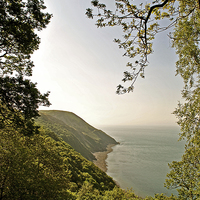 Buy canvas prints of Foreland Point and the Exmoor Coast  by graham young